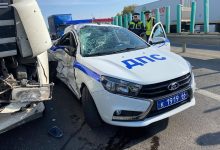 Фото - Патрульный автомобиль попал в ДТП во время погони за пьяным нарушителем